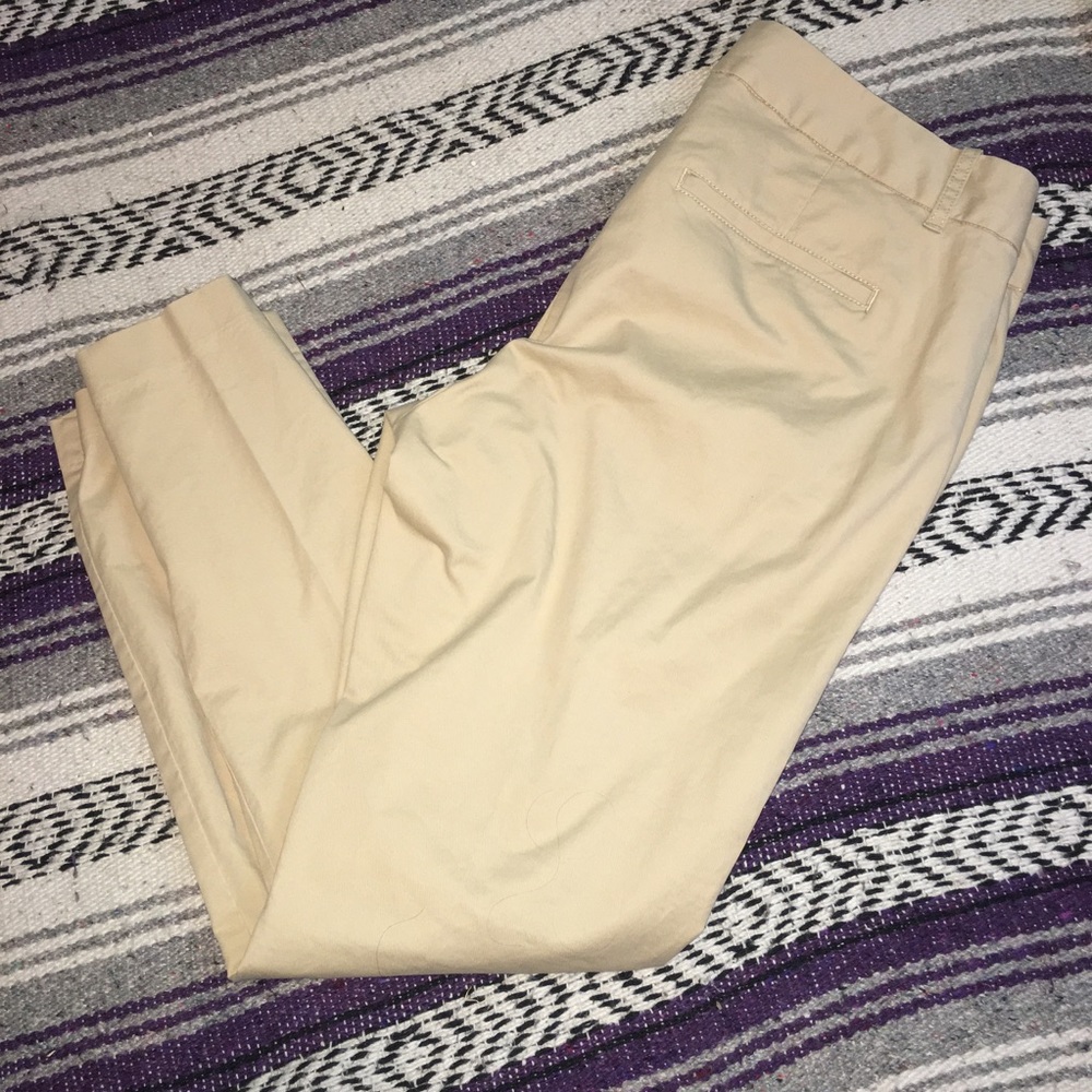 J. Crew tan skinny dress pants khakis size 12